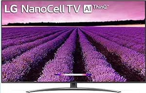 LG 139 cm (55 inches) 4K UHD Smart Nano-cell TV 55SM8100PTA (Ceramic BK + Dark Steel Silver) (2019 Model) Smart Televisions