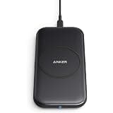 anker wireless charger, powerwave base pad, qi-certified, 7.5w for iphone 11, 11 pro, 11 pro max, x, xs, xr, xs max, 8, 8 plu