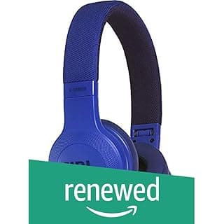 (Renewed) JBL E45BT Signature Sound Wireless On-Ear Headphones with Mic (Blue)