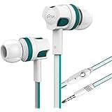 PTron HBE5 Raptor in-Ear Stereo Sound Wired Headphones with Mic, 10mm Powerful Drivers, Passive Noise Canceling Earphones wit