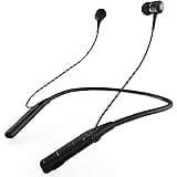 M96 Flex Wireless Bluetooth 5.0 Earphone Neckband Stereo in- Ear Handsfree Bluetooth Headphone Wireless Headset with Mic for All Smartphones(Black)