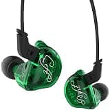 KZ Triple Driver In-Ear Headphones, High Fidelity Dynamic Hybrid Earbuds (Green)