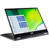 Acer Spin 5 Convertible Laptop, 13.5" 2K 2256 x 1504 IPS Touch, 10th Gen Intel Core i7-1065G7, 16GB LPDDR4X, 512GB NVMe SSD,