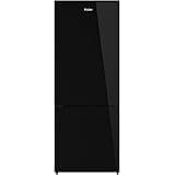 Haier 320 L 2 Star Inverter Frost-Free Double Door Refrigerator (HRB-3404PBG-E, Black Glass, Bottom Freezer)