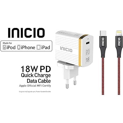 Baseus 32W Type C PD Fast Charger for iPhone X 8 Samsung + 2A PD Fast Charging Type C Cable.