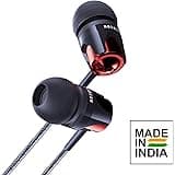 Evidson B4 in-Ear Rich Bass Headphones with Mic (Red)