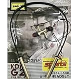 KDM ORIGINAL G2 Wireless Bluetooth In-Ear Neck Band Headset With Mic (Black)