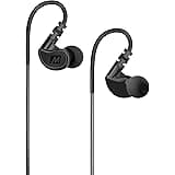 MEE Audio Sport-Fi M6 Noise Isolating in-Ear Headphones with Memory Wire (Black)