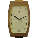 Ajanta Abstract Plastic Fancy Wall Clock (28 cm x 16.7 cm x 3.5 cm, Ivory)