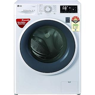 LG 8 Kg Inverter Fully-Automatic Front Loading Washing Machine (FHT1208ZNW, White)
