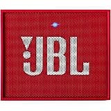 (Renewed) JBL Go + Portable Wireless Bluetooth Speaker with Mic (Red)