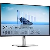 Dell Pro 32 Plus QHD USB-C Hub Monitor P3225DE - 31.5" (2560 x 1440) 100Hz 8ms QHD Monitor, USB-C/HDMI/DisplayPort Connectivi