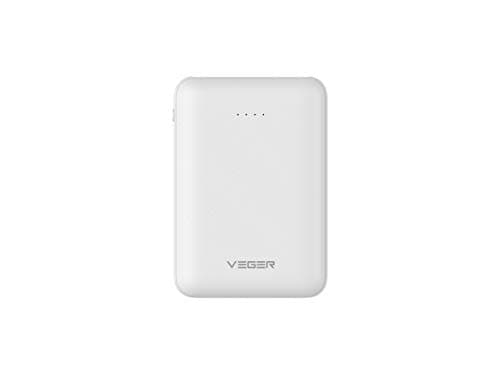 Veger W1048 Mini Size 10000 mAh Li Polymer Power Bank (White)