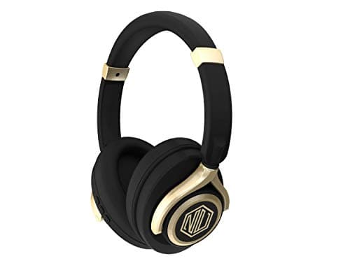 Nu Republic Starboy 2 Over-Ear Wireless Headphones (X-Bass) (Black & Gold)