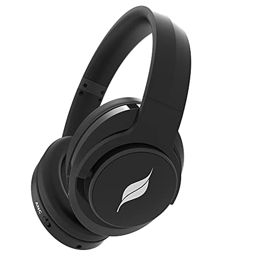 Leaf Hush Wireless Bluetooth Over The Ear Headphone with Mic (Carbon Black)