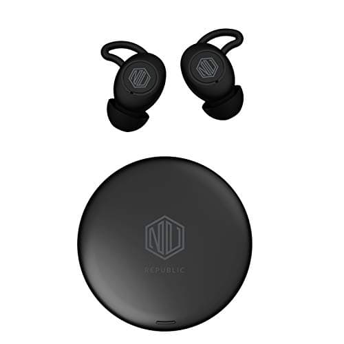 (Renewed) Nu Republic Jaxxbuds Truly Wireless Bluetooth In Ear Earbuds with Mic (Black)