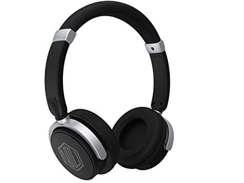 Nu Republic Nu Funx Wireless Headphones with Mic (Black and Silver)