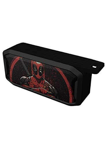 Macmerise Bluetooth Speaker Deadpool Stance Macmerise Melody Bluetooth Speaker 5.0 Bluetooth Speaker with Loud Sound & Rich Bass IPX7 Waterproof Wireless Pairing Portable and USB port Wireless Speaker for Home or Outdoor Travel
