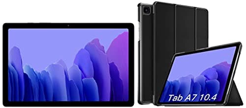 Samsung Galaxy Tab A7 26.31 cm (10.4 inch), Slim Metal Body, Quad Speakers with Dolby Atmos, RAM 3 GB, ROM 32 GB Expandable, Wi-Fi+4G, Grey + 1 Cover