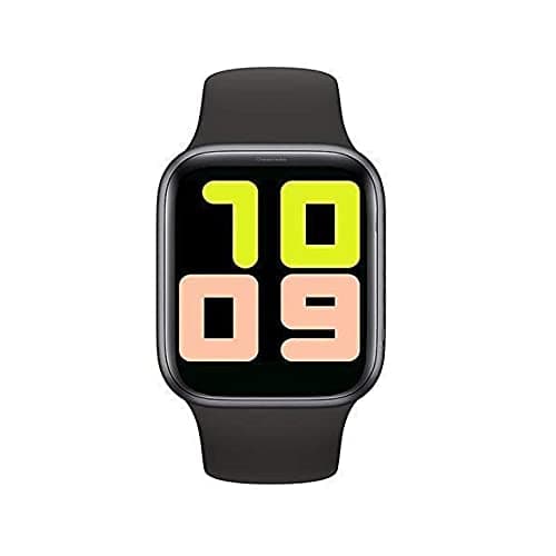 T55 Plus Series 6 smartwatch (Black) iOS,Android with Blutooth Calling and Set Your own Wallpaper Blood Pressure Continuous Heart Rate Fitness Tracker