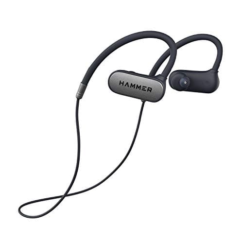Hammer Pro Grip in Ear Wireless Earphones with Mic, 10mm Drivers, Premium Earbuds, Comfortable Flex Neckband, Bluetooth 5.0, IPX3 Sweat Proof (Blue &a