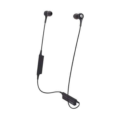 Audio-Technica ATH-CK200BTBK Wireless Bluetooth In Ear Earphone with Mic (Black)