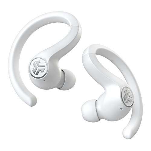JLab Audio JBuds Air Sport True Wireless Bluetooth Earbuds + Charging Case - White - IP66 Sweat Resistance - Class 1 Bluetooth 5.0 Connection - 3 EQ S