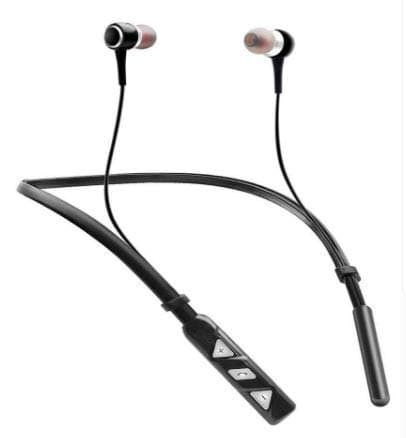 MORBI MBT -118 Wireless Bluetooth In Ear Neckband Headphone with Mic (Black)