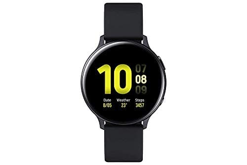(Renewed) Samsung Galaxy Watch Active 2 (Bluetooth + LTE, 44 mm) - Black, Aluminium Dial, Silicon Straps