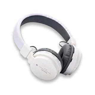 Zebur JC-White-HP* Wireless Bluetooth Over the Ear Headphone with Mic (White)