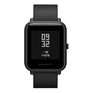Amazfit Huami Pace Bip Smart Watch Touch Screen GPS Fitness Tacker Heart Rate IP68 Professional Waterproof (Black) (Official English Version)