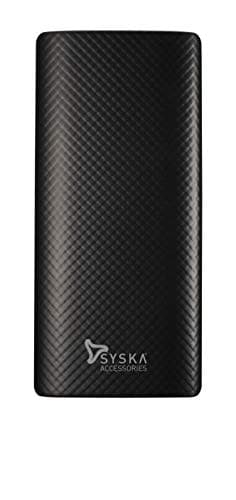 Syska 10000mAH Lithium Ion L1001J GO100 Power Bank (Black)