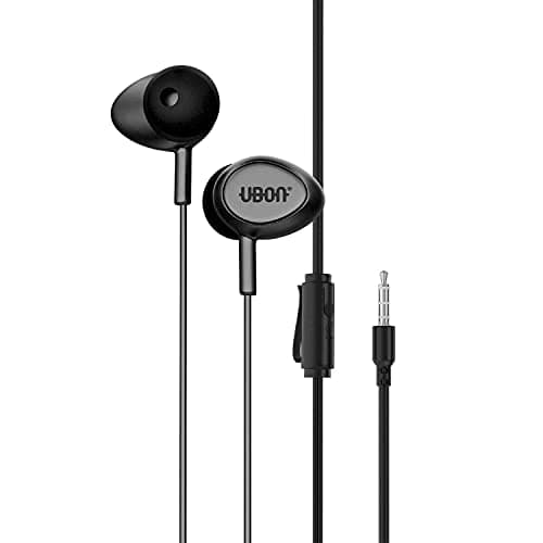 ubon Earphones Universal Perfume GPR 411 Earphone with mic Wired Hi-Resolution Audio Deep Bass Ergonomic Sweatproof Earbuds for All Smartphones Dynami
