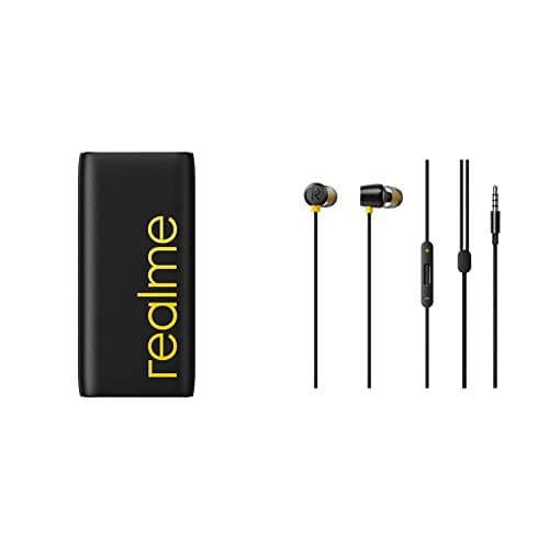 realme 20000 mAh lithium_polymer Power Bank with 18 Watt, Black