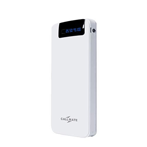 Call Mate RCM6 20000mAh Li-ion 3 USB Port Power Bank with Fast Charging & Compact Size (White)