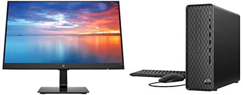HP S01 S01 - pF0307in Desktop (9th Gen i5-9400/4GB/1TB HDD/Windows 10 Home/Integrated Graphics), Jet Black and Monitor Combo
