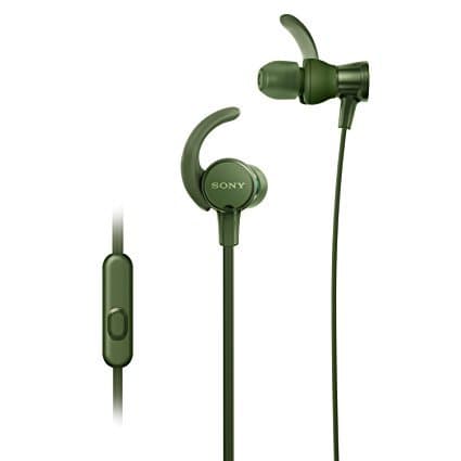 (Renewed) Sony Extra Bass MDR-XB510AS in-Ear Sports Headphones with Mic (Green)