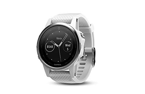 Garmin Fenix 5S Multisport Watch, 42 mm (White with Carrara White Band)