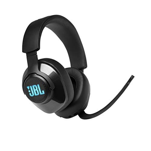 (Renewed) JBL Quantum 400 Over the Ear Headset with Mic (Black)