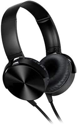 ONKARONUS MDR-XB450 Wired On Ear Headphone with Mic (Black)