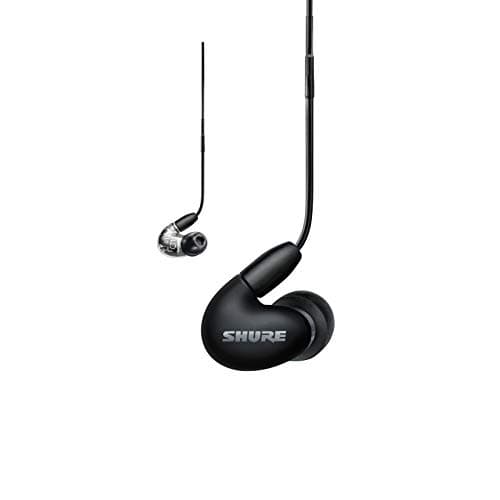 Shure AONIC 5 Wired Sound Isolating Earbuds, High Definition Sound + Natural Bass, Three Drivers, Secure In-Ear Fit, Detachable Cable, Durable Quality