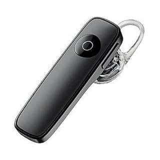 Welrock P20 V4.0 Wireless Bluetooth Headset Hands-Free Bluetooth Music Ultratight in-Ear Headphones with Hook Best Earphone with Mic in Black Colour for All Android & iOS Devices Blth_13 (Black)