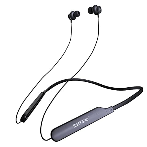 iBFree NB S135 Wireless Neckband Bluetooth Earphone with Deep bass, Upto 15hrs Talktime, Type C Interface, BT V5.0, Magnetic Earbuds, IPX4 Waterproof, Voice Assistant, Passive Noise Cancellation & Mic, Black + Red