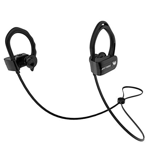 (Renewed) ANT AUDIO Sports 115 Wireless Bluetooth In Ear Neckband Headphone with Mic (Black)