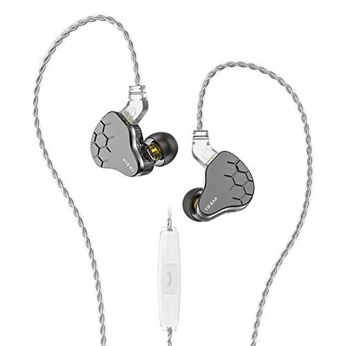 H HIFIHEAR KBEAR Lark 1BA+1DD Wired In Ear Earphone with Mic (Lark Gray)