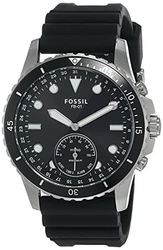 Fossil Fb-01 Hybrid Smartwatch Analog Black Dial Men's Watch-FTW1302