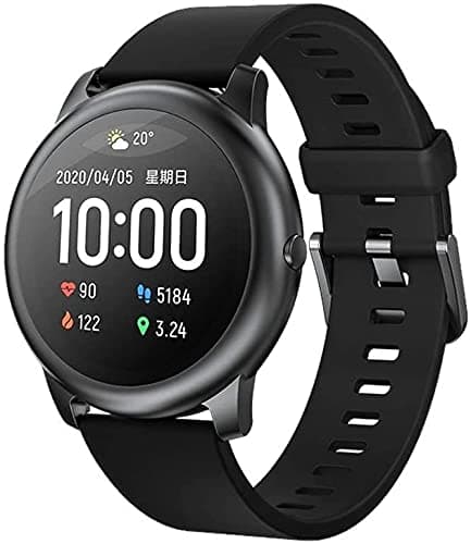 HAYLOU Solar Smart Watch for Apple iOS iPhone and Android Phones for Men and Woman, Health and Fitness Tracker Smartwatch with Heart Rate Monitor, LS0