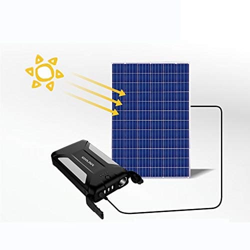 Coolnut 25000mAh Power Bank/Mini Inverter/Power Backup for All Laptops,Tablets,Smart Phones,WiFi Routers (with 75 Watt Solar Panel)