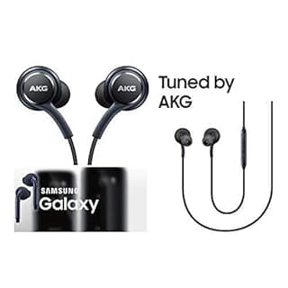 Plexes_IE Samsung AKG 3.5mm Earphones Super Bass AKG Hands-Free with Fabric Cable Compatible for All Samsung Mobile’s & Other Android/iOS Devices - (Black)