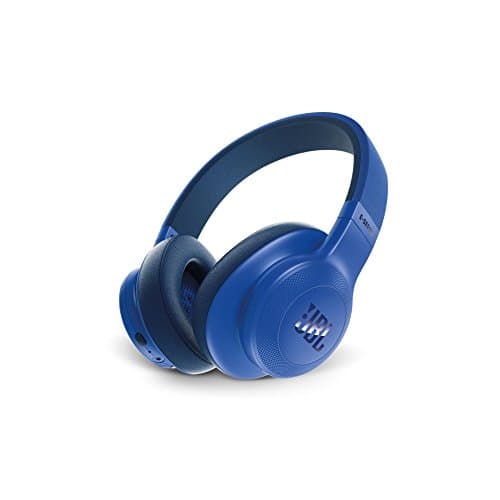 (Renewed) JBL E55BT Signature Sound Wireless Over-Ear Headphones with Mic (Blue)